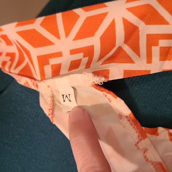 Orange & White-ish Dress / Size M - Picture 6 of 9